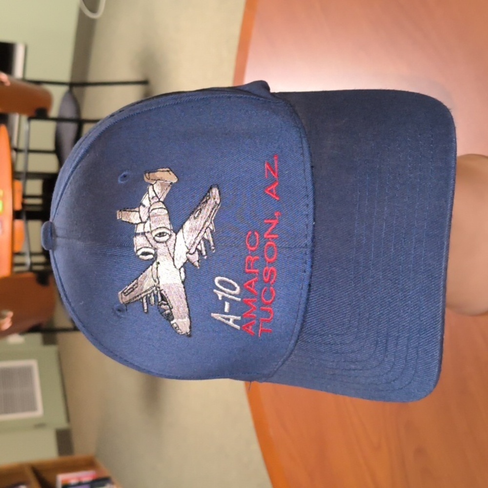Vtg A-10 AMARC Tucson AZ Embroidered Graphic Flexfit Fitted Hat Cap L/XL
